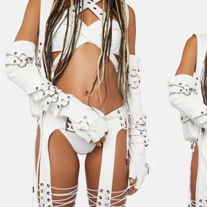 Dolls kill. Fingerless gloves. One size